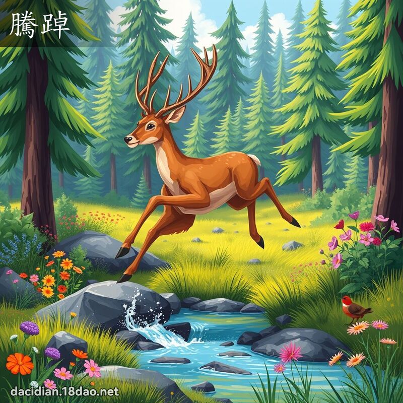 腾踔 - 国语大辞典配图