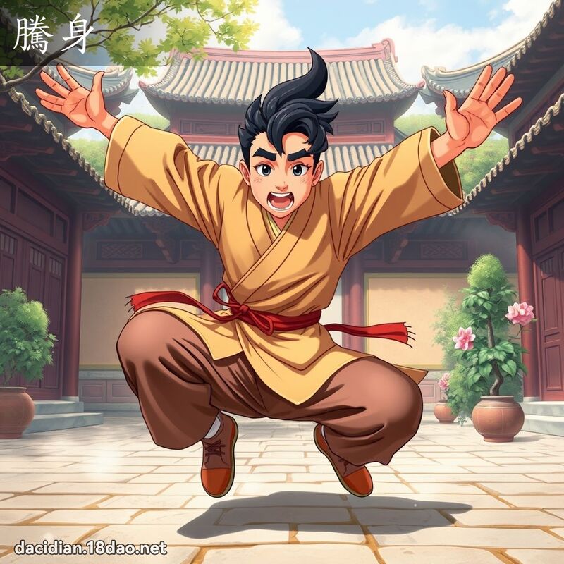 騰身 - 國語大辭典配圖