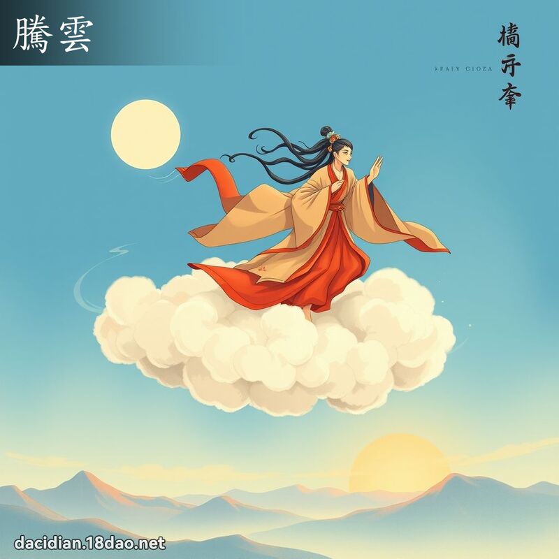 騰雲 - 國語大辭典配圖