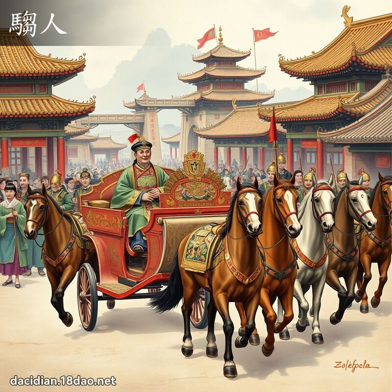 騶人 - 国语大辞典配图