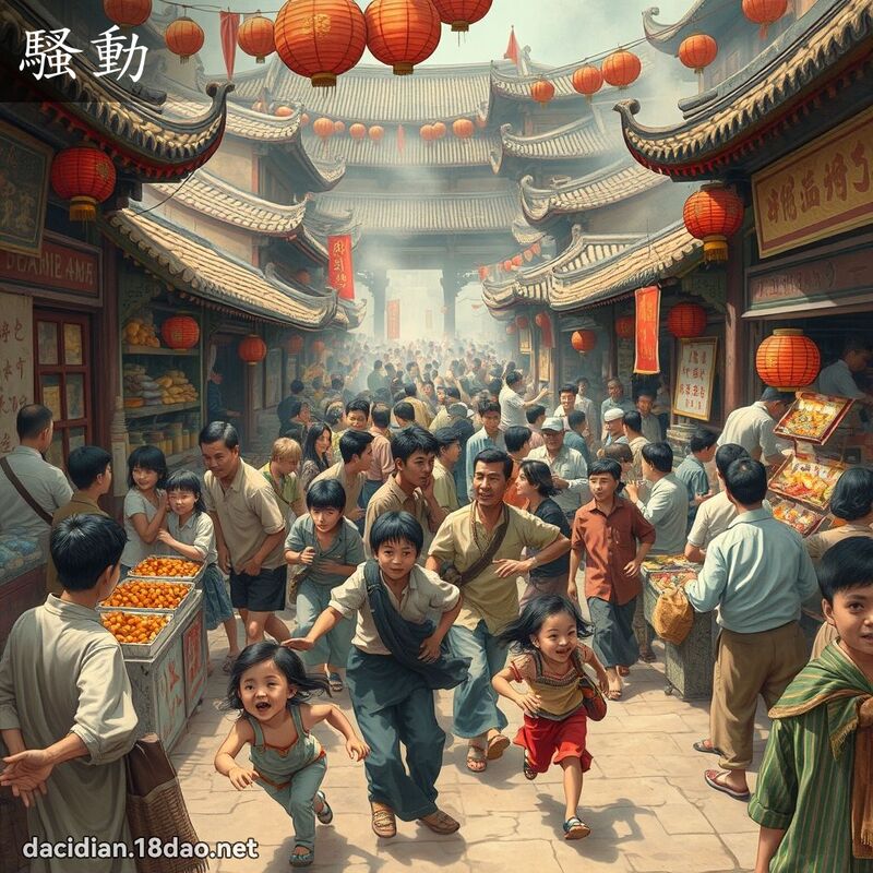 骚动 - 国语大辞典配图