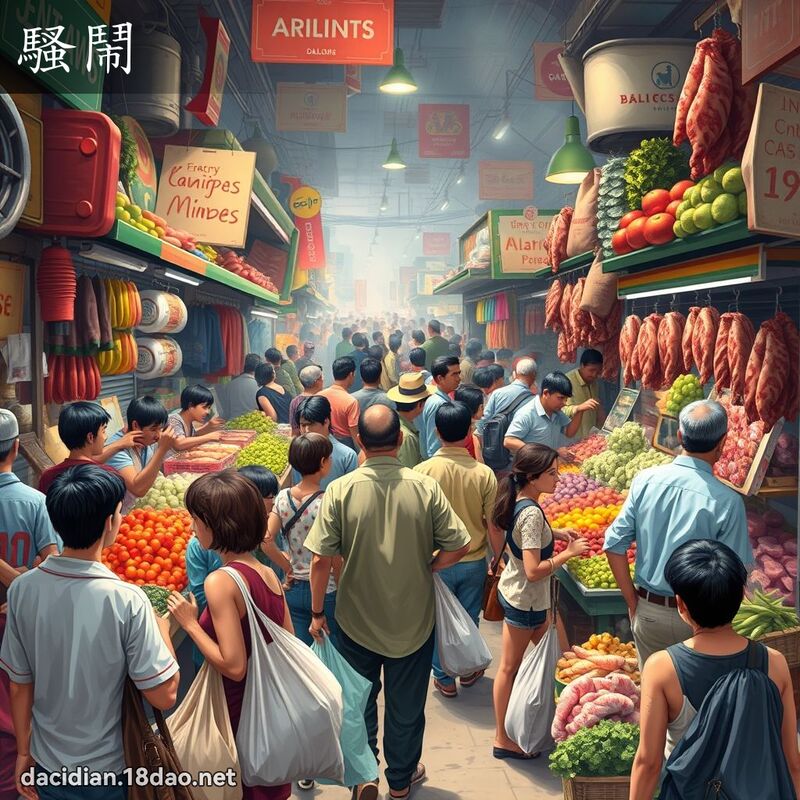 骚闹 - 国语大辞典配图