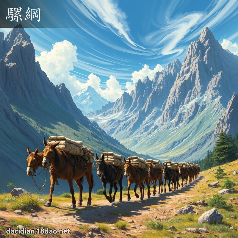 骡纲 - 国语大辞典配图