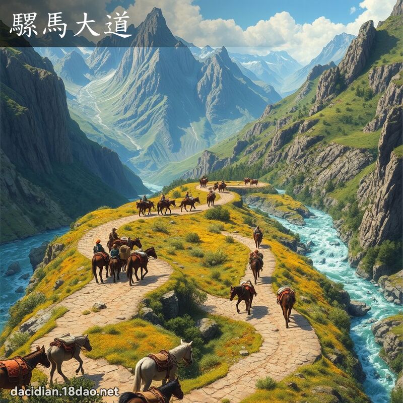 骡马大道 - 国语大辞典配图