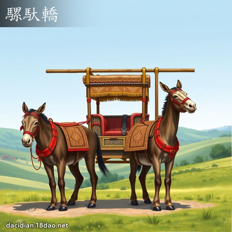 骡驮轿 - 国语大辞典配图
