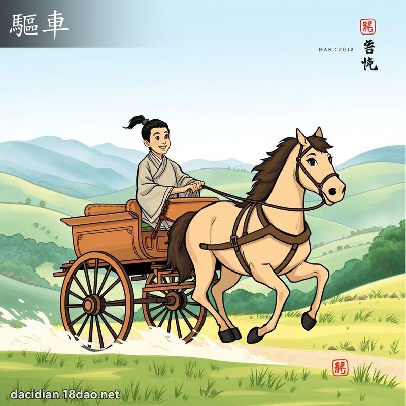 驅車 - 國語大辭典配圖