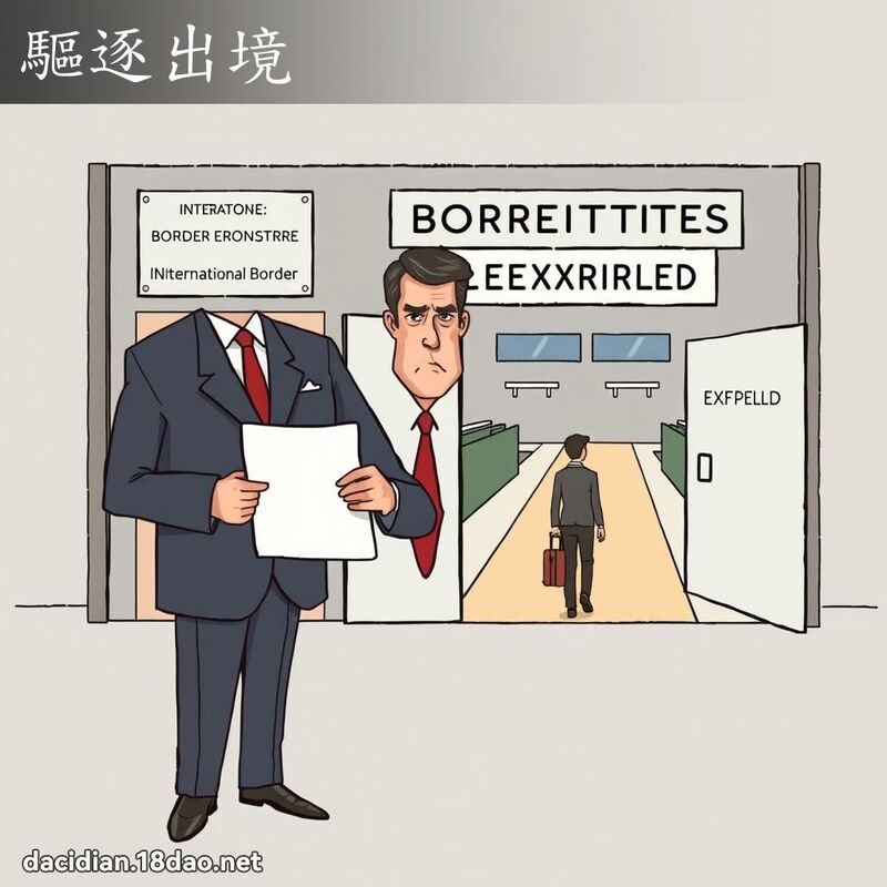 驅逐出境 - 國語大辭典配圖