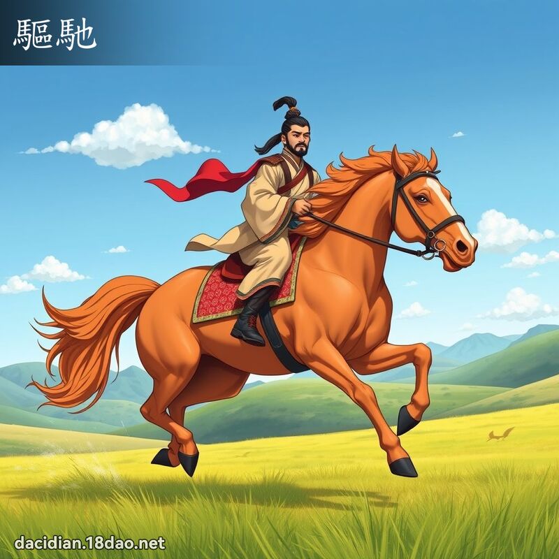 驱驰 - 国语大辞典配图