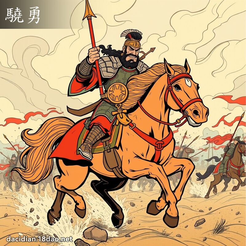 驍勇 - 國語大辭典配圖
