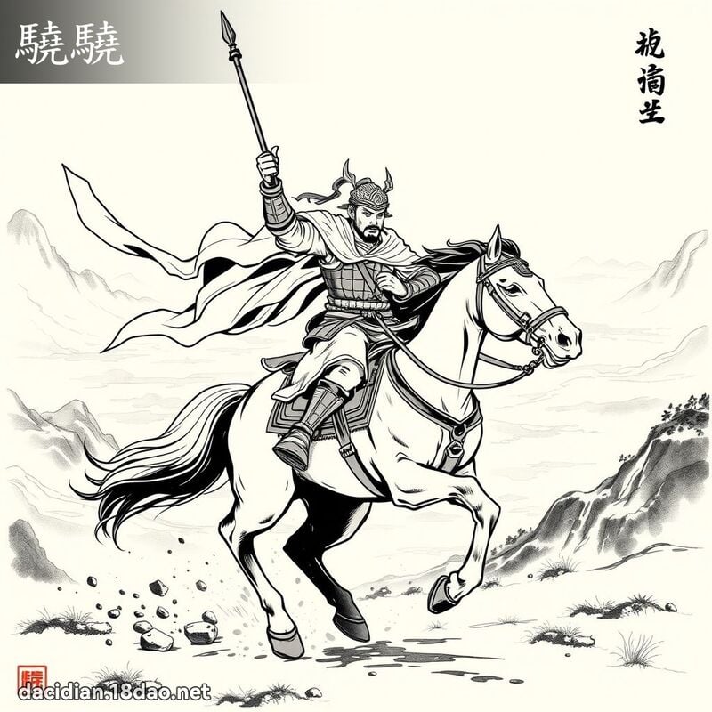 驍驍 - 國語大辭典配圖