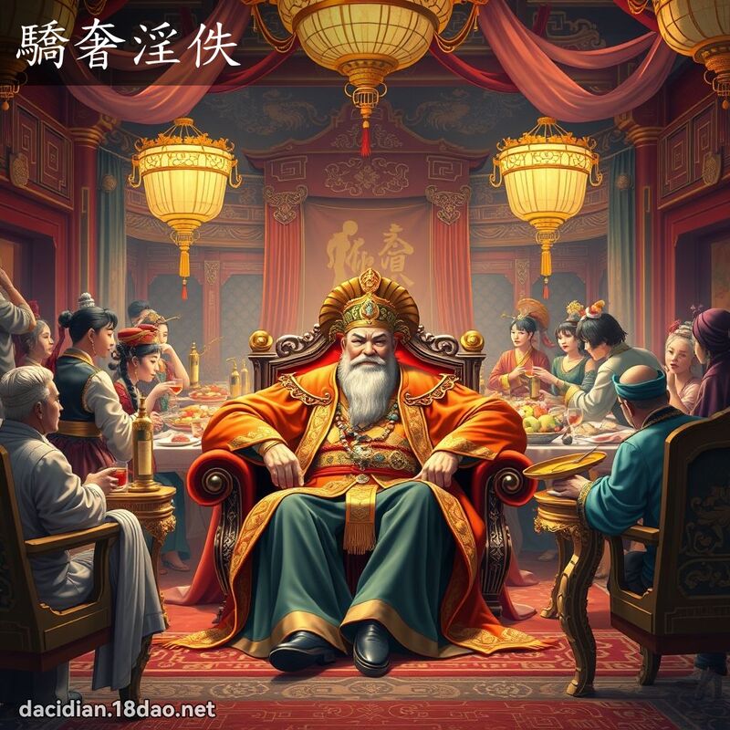 骄奢淫佚 - 国语大辞典配图