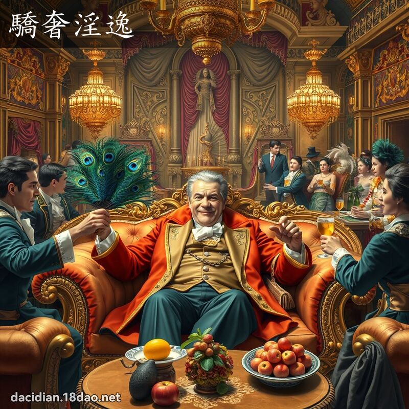 骄奢淫逸 - 国语大辞典配图