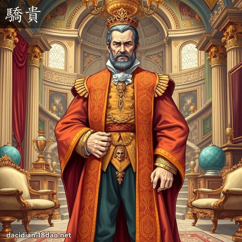 驕貴 - 國語大辭典配圖