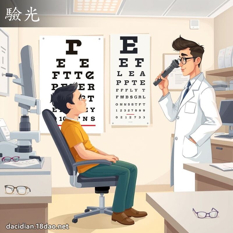 驗光 - 國語大辭典配圖