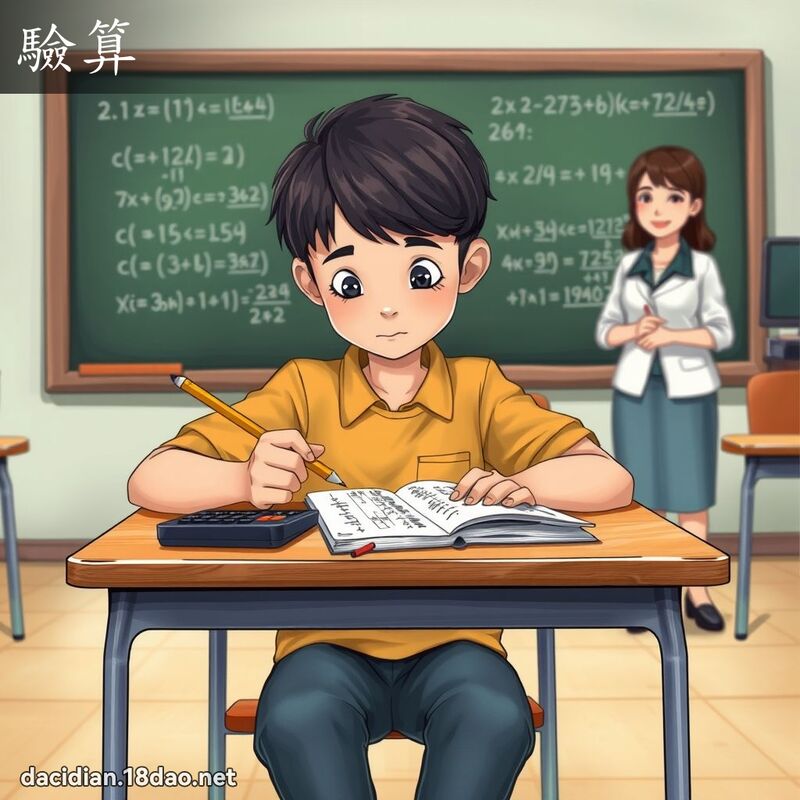 驗算 - 國語大辭典配圖
