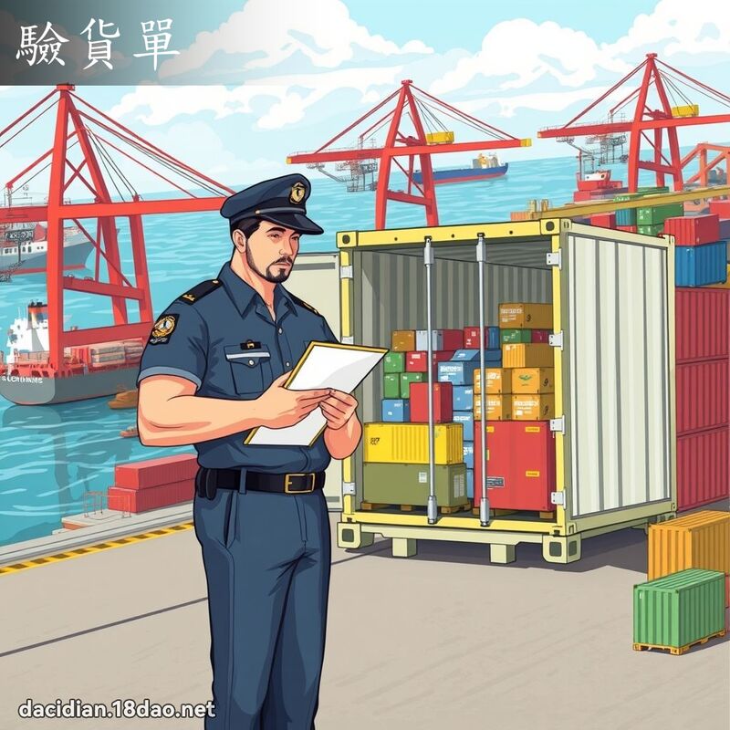 验货单 - 国语大辞典配图