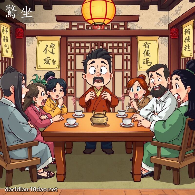 驚坐 - 國語大辭典配圖