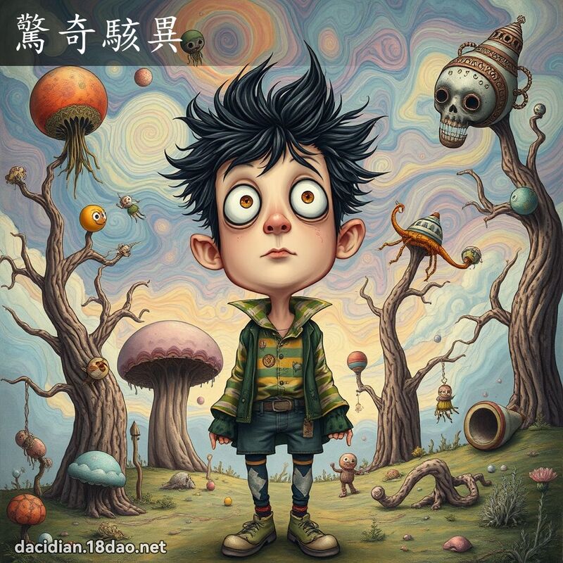 驚奇駭異 - 國語大辭典配圖
