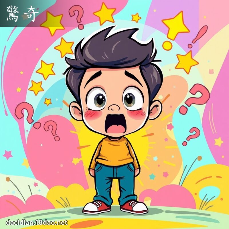 惊奇 - 国语大辞典配图
