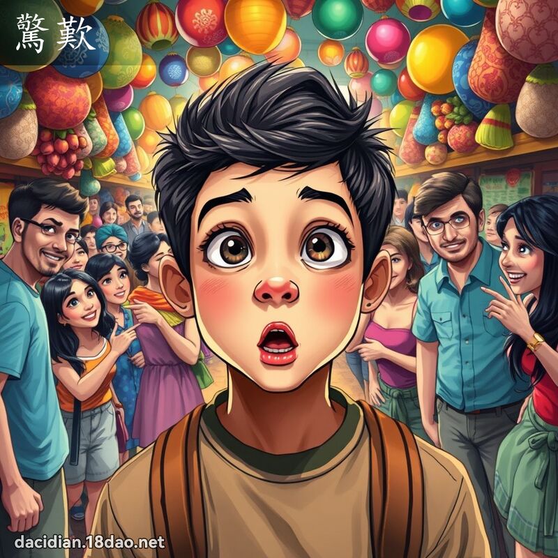 驚歎 - 國語大辭典配圖