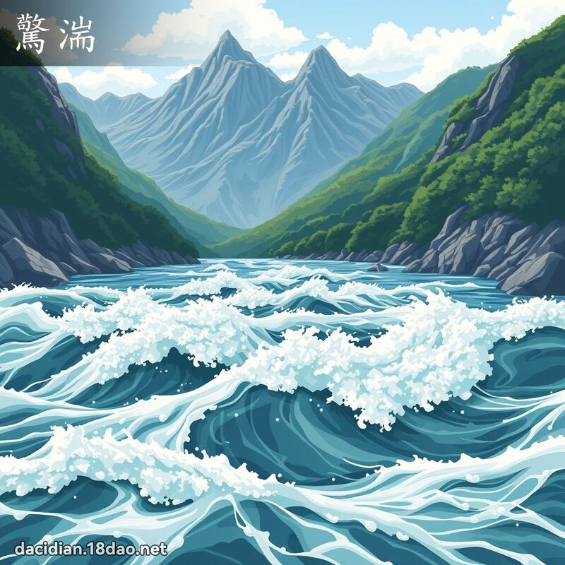 驚湍 - 國語大辭典配圖