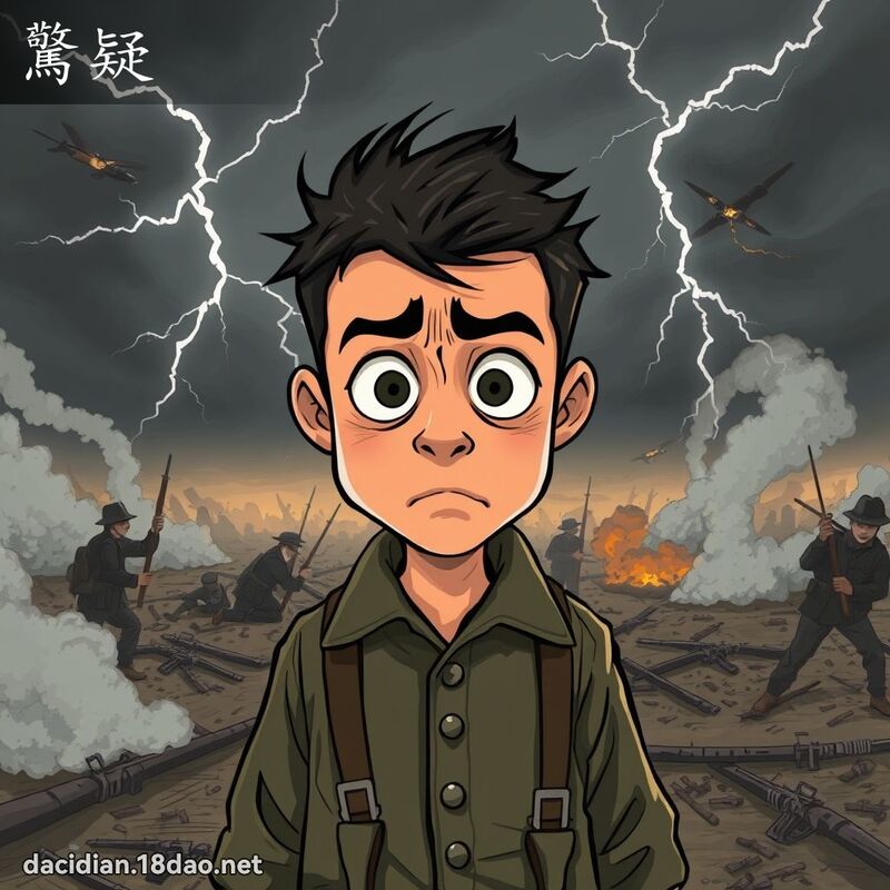 驚疑 - 國語大辭典配圖
