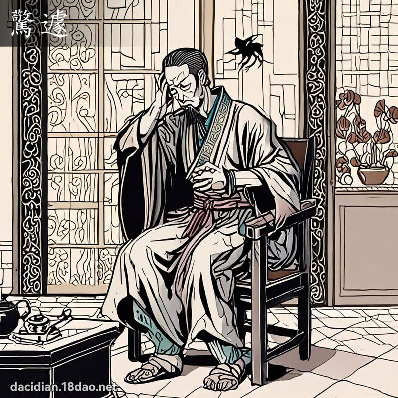 驚遽 - 國語大辭典配圖