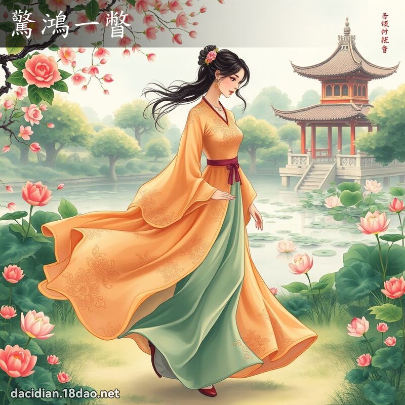 惊鸿一瞥 - 国语大辞典配图