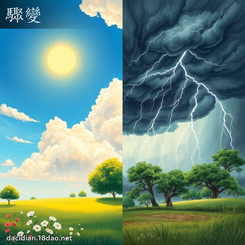 骤变 - 国语大辞典配图