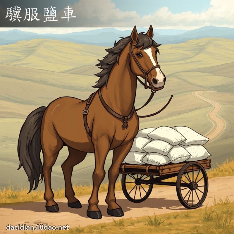 驥服鹽車 - 國語大辭典配圖