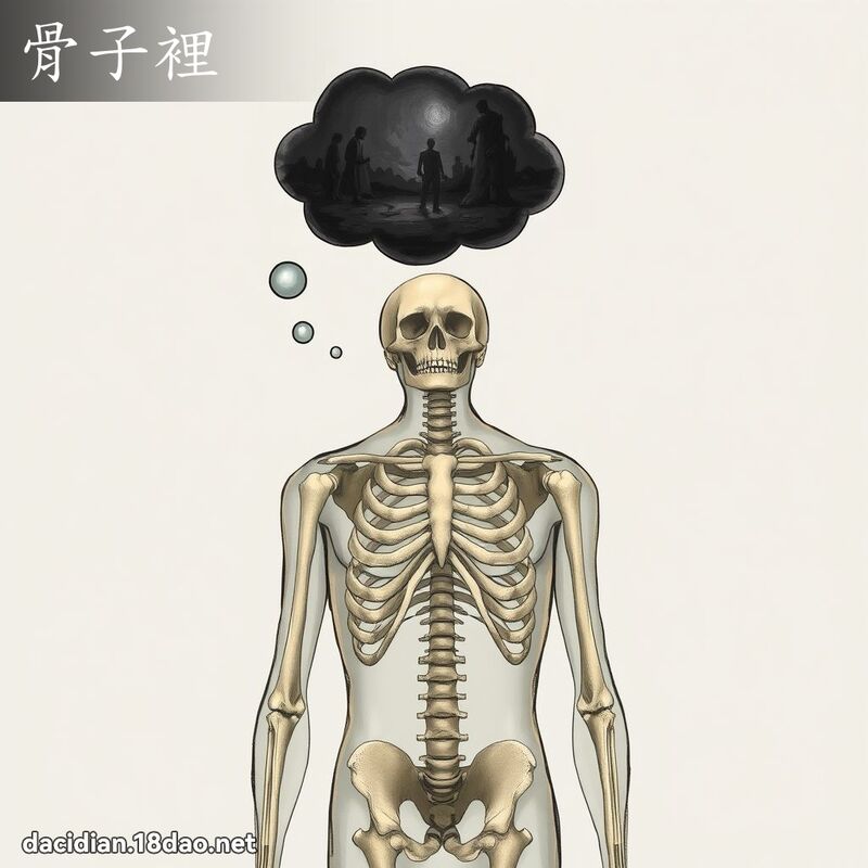 骨子里 - 国语大辞典配图