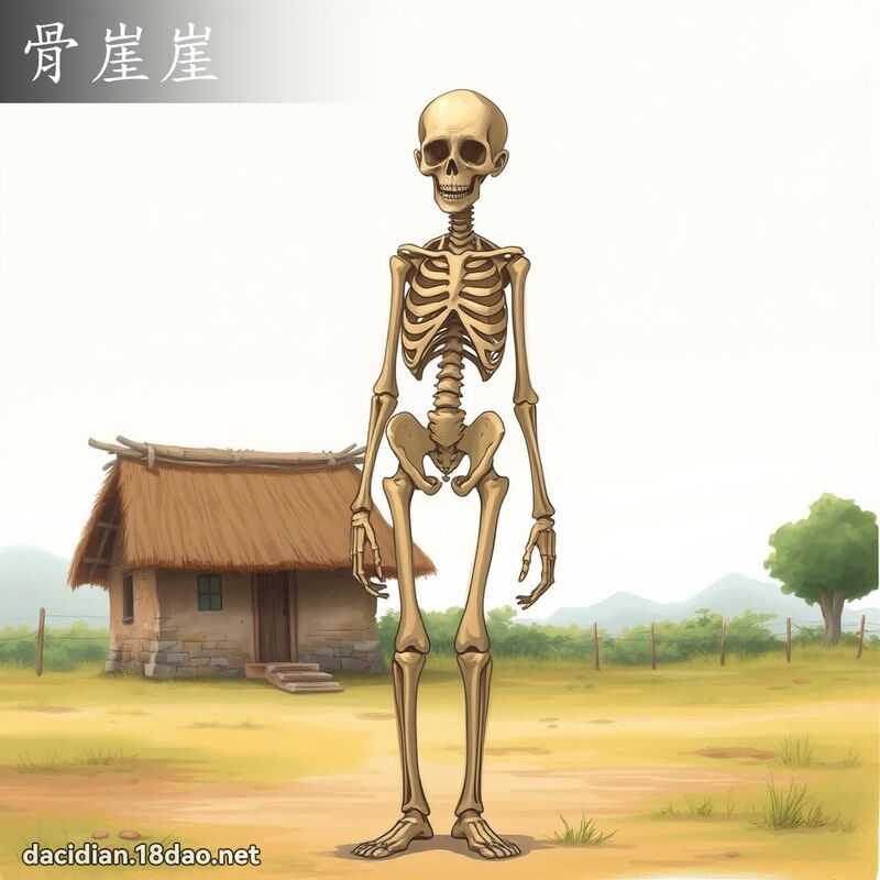 骨崖崖 - 国语大辞典配图