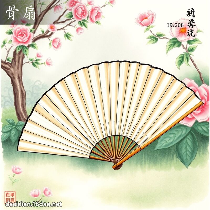 骨扇 - 國語大辭典配圖