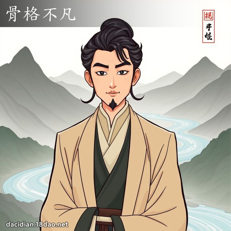 骨格不凡 - 国语大辞典配图
