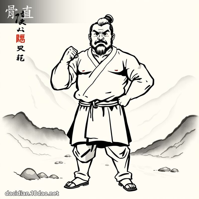 骨直 - 国语大辞典配图