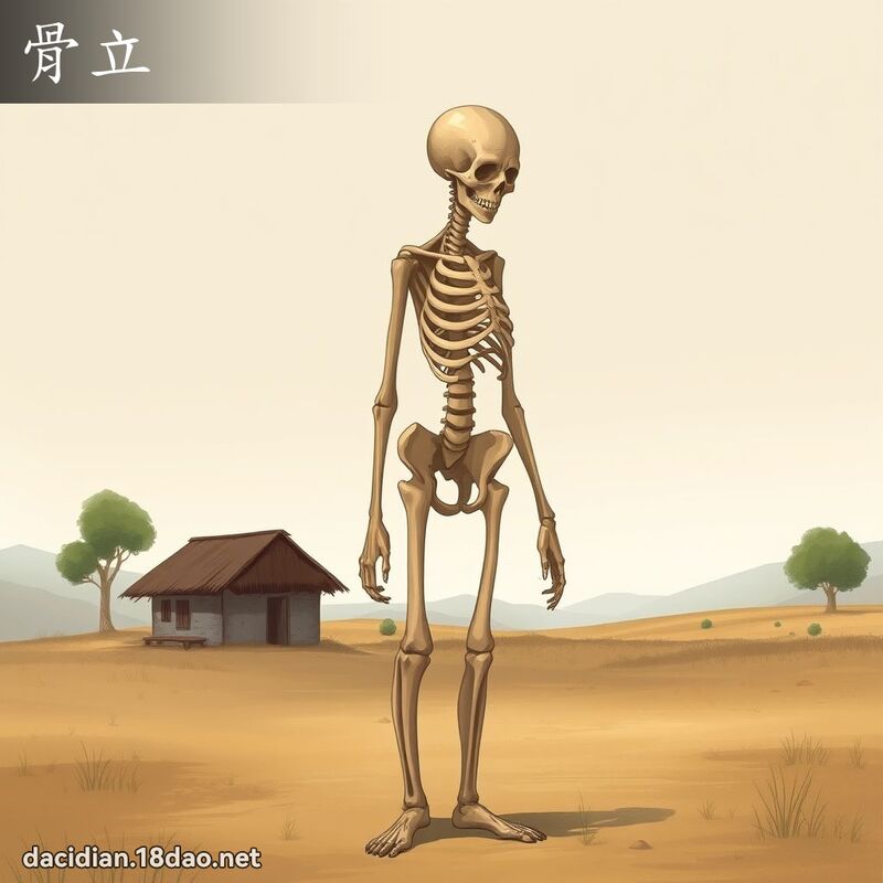 骨立 - 国语大辞典配图