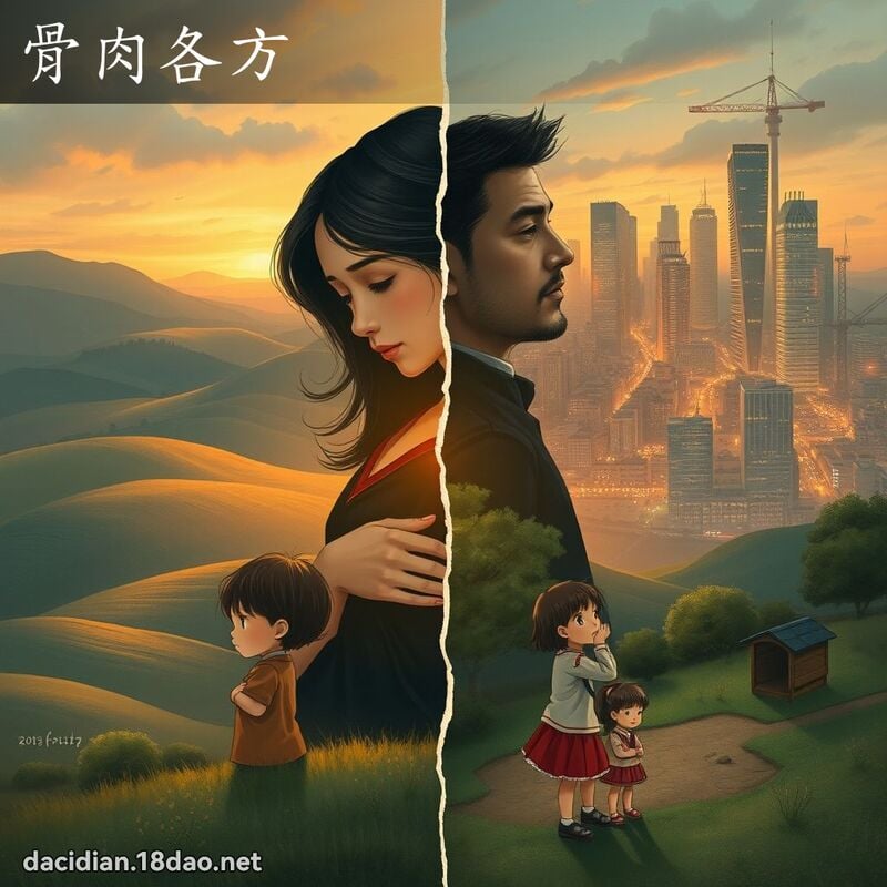 骨肉各方 - 国语大辞典配图