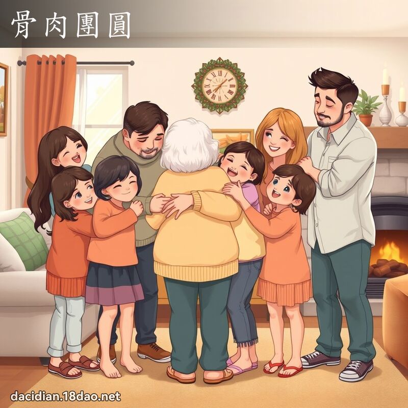 骨肉團圓 - 國語大辭典配圖