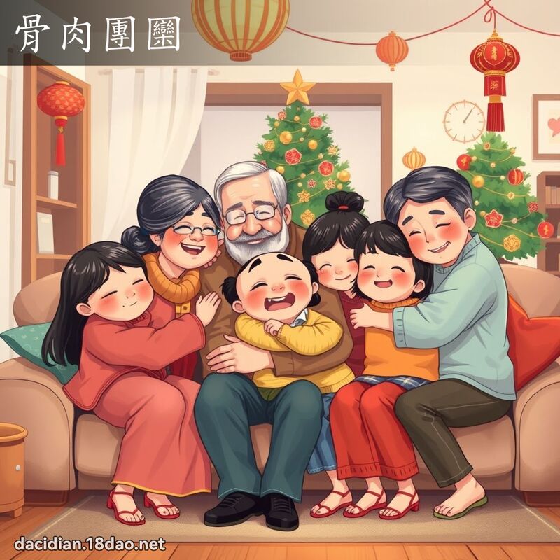 骨肉團圞 - 國語大辭典配圖