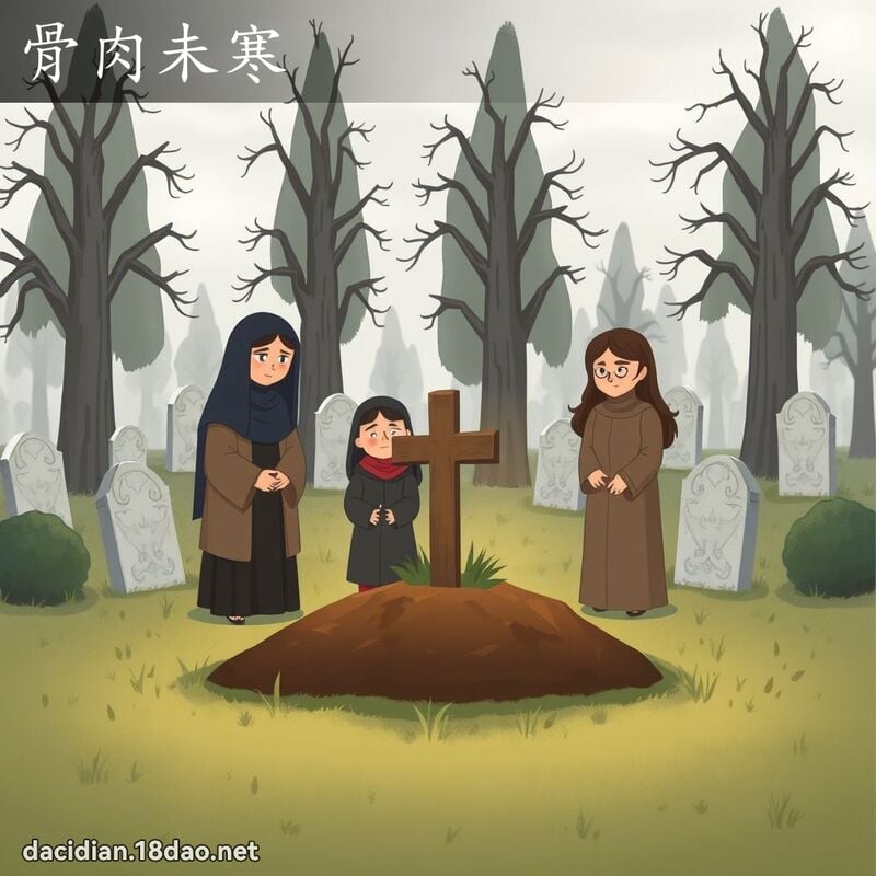 骨肉未寒 - 國語大辭典配圖