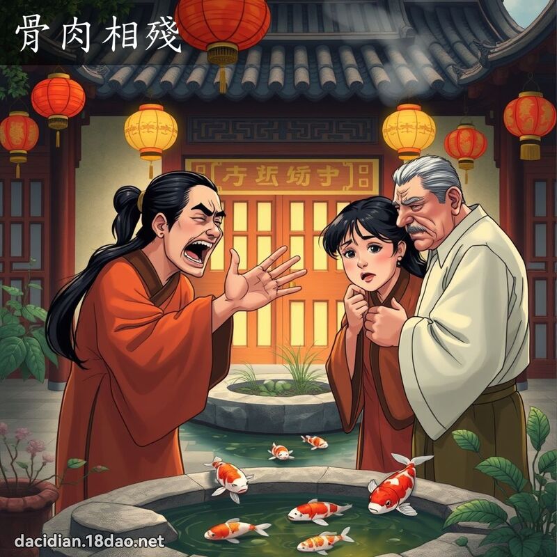 骨肉相残 - 国语大辞典配图