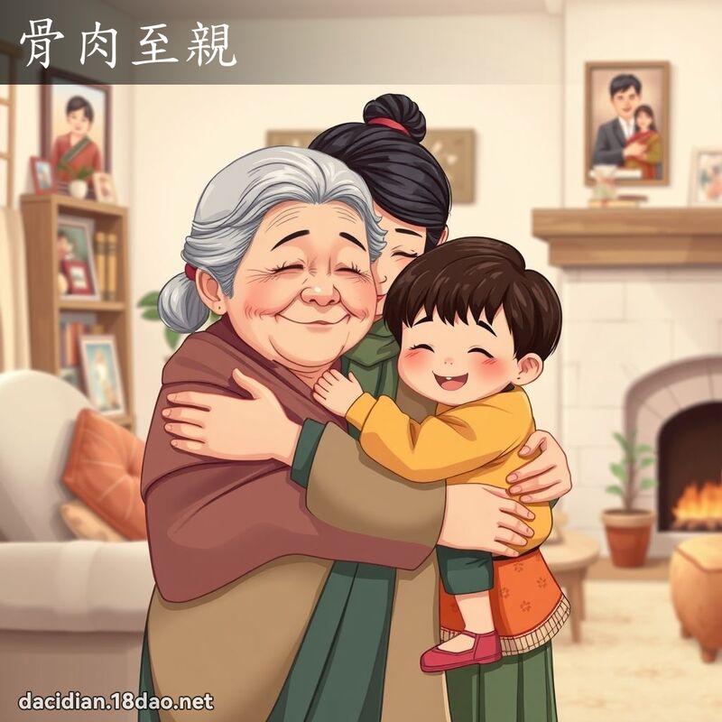 骨肉至亲 - 国语大辞典配图