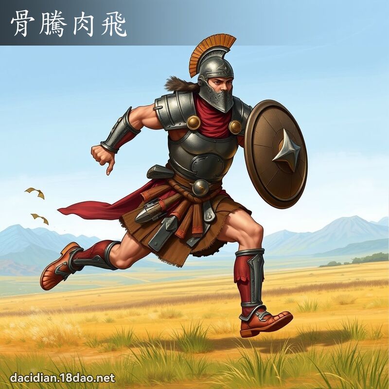 骨騰肉飛 - 國語大辭典配圖