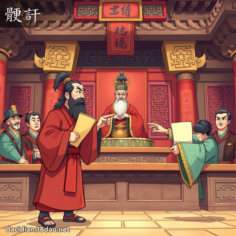 骾訐 - 國語大辭典配圖