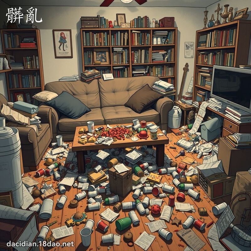 脏乱 - 国语大辞典配图