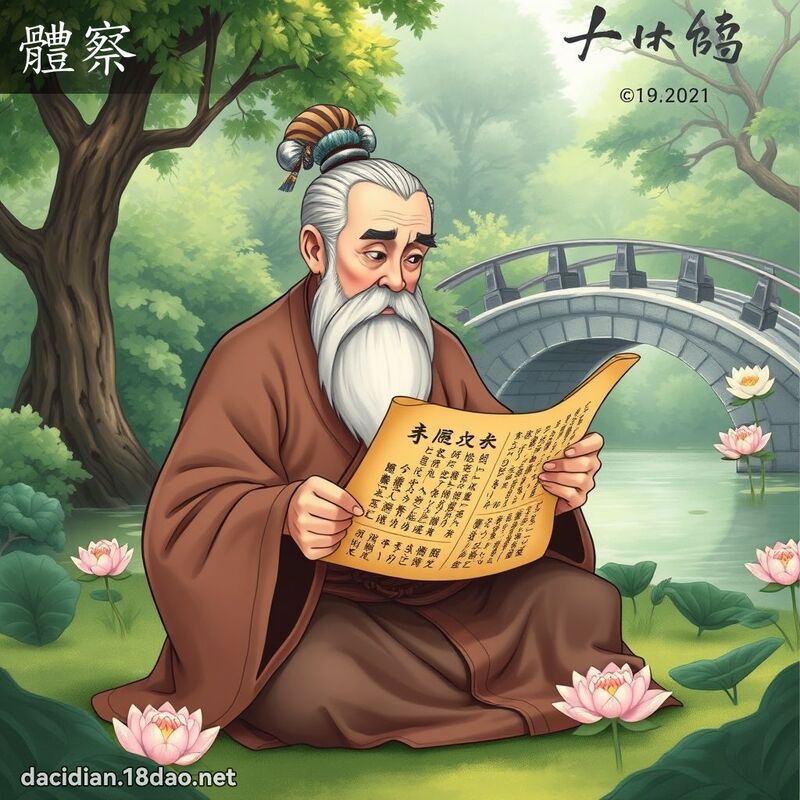 体察 - 国语大辞典配图