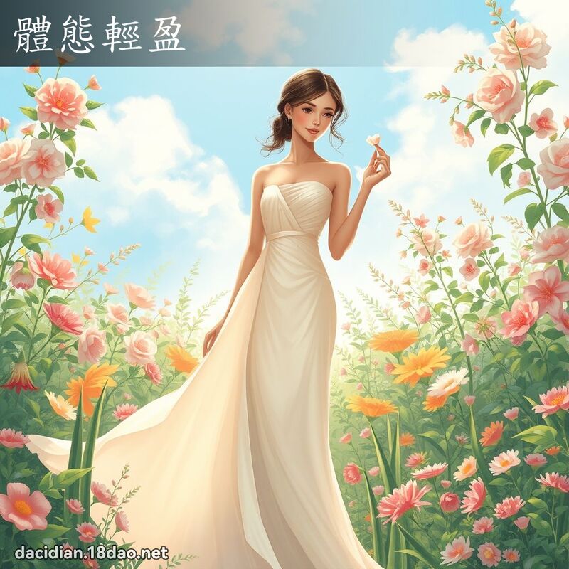 體態輕盈 - 國語大辭典配圖