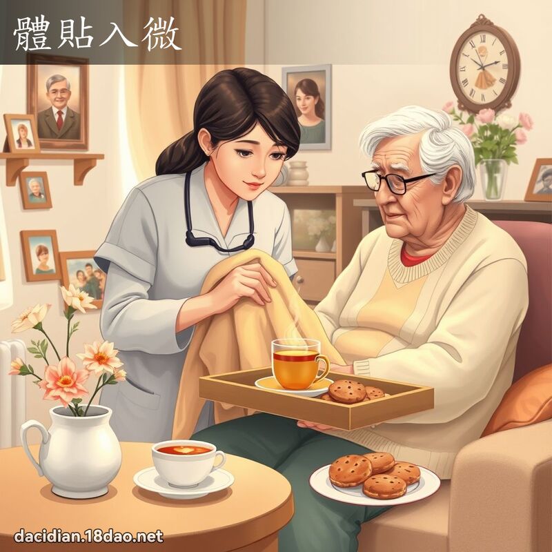 体贴入微 - 国语大辞典配图