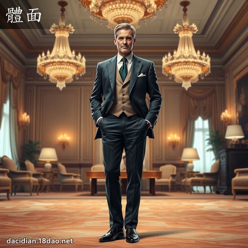 體面 - 國語大辭典配圖