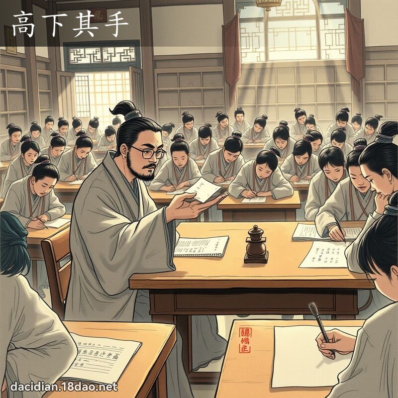 高下其手 - 國語大辭典配圖